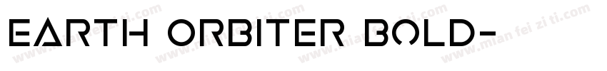 Earth Orbiter Bold字体转换